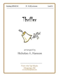 Thriller Handbell sheet music cover Thumbnail